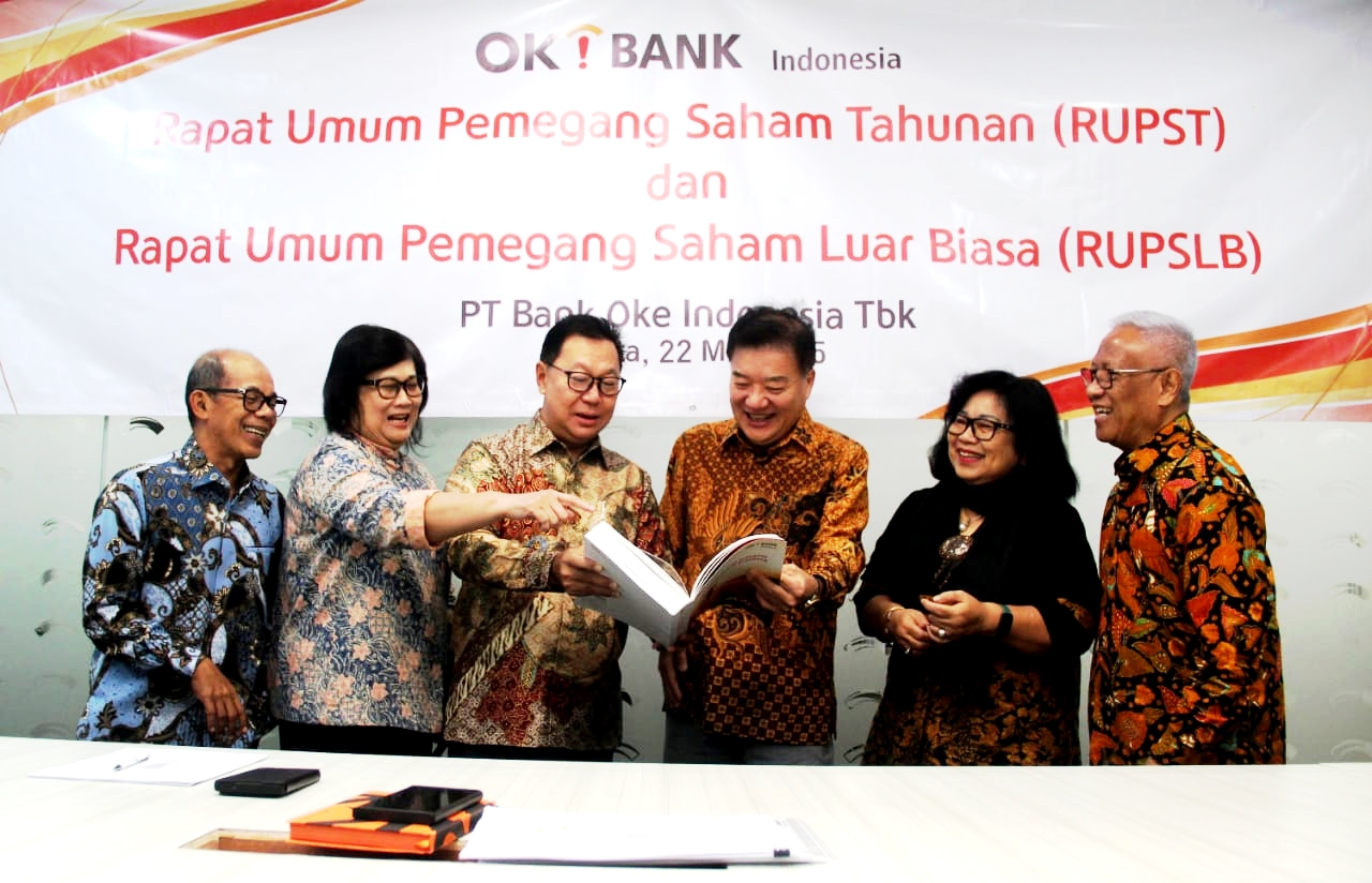 Rapat Umum Pemegang Saham PT Bank Oke Indonesia Tbk 2025 pada 22 Mei 2025